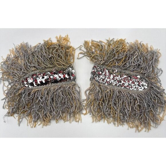 PEP THREADS VTG Sequin Band Jacket Vest Junior Sized MADE IN USA 1990's costume - Picture 9 of 16